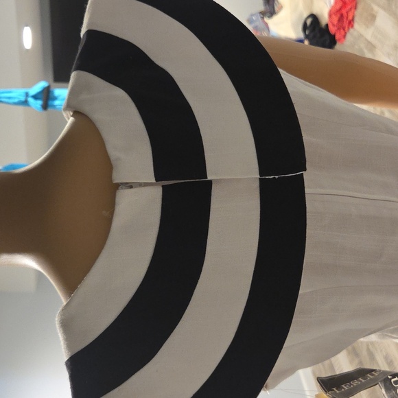 Vintage Monochrome Ruffle Mini Dress - Picture 6 of 10